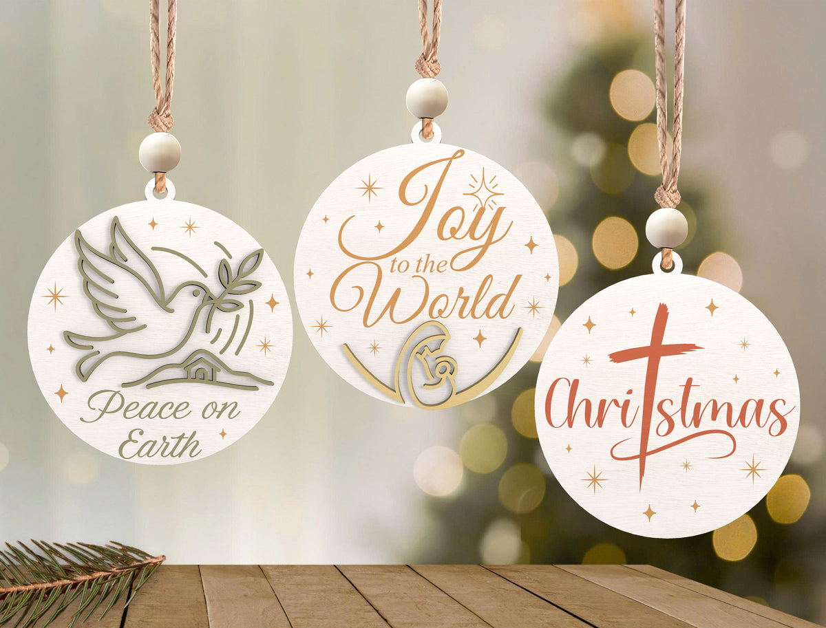 Christian Christmas Ornament SVG Bundle 4