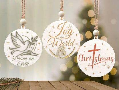 Christian Christmas Ornament SVG Bundle 4
