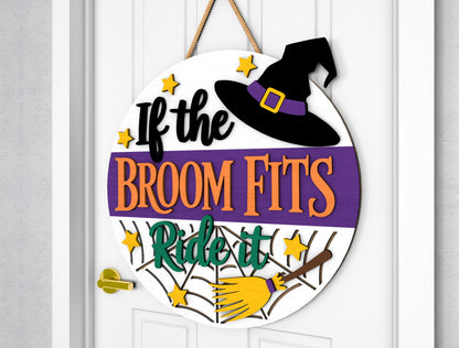 2 Witch Halloween Door Sign SVG Trick or Treat Laser Cut Bundle for xTool