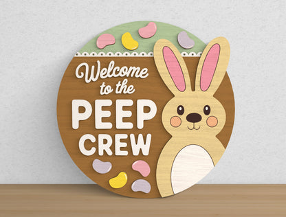 Easter Welcome Sign Bundle SVG 9 Designs Laser Cut for Glowforge and xTool