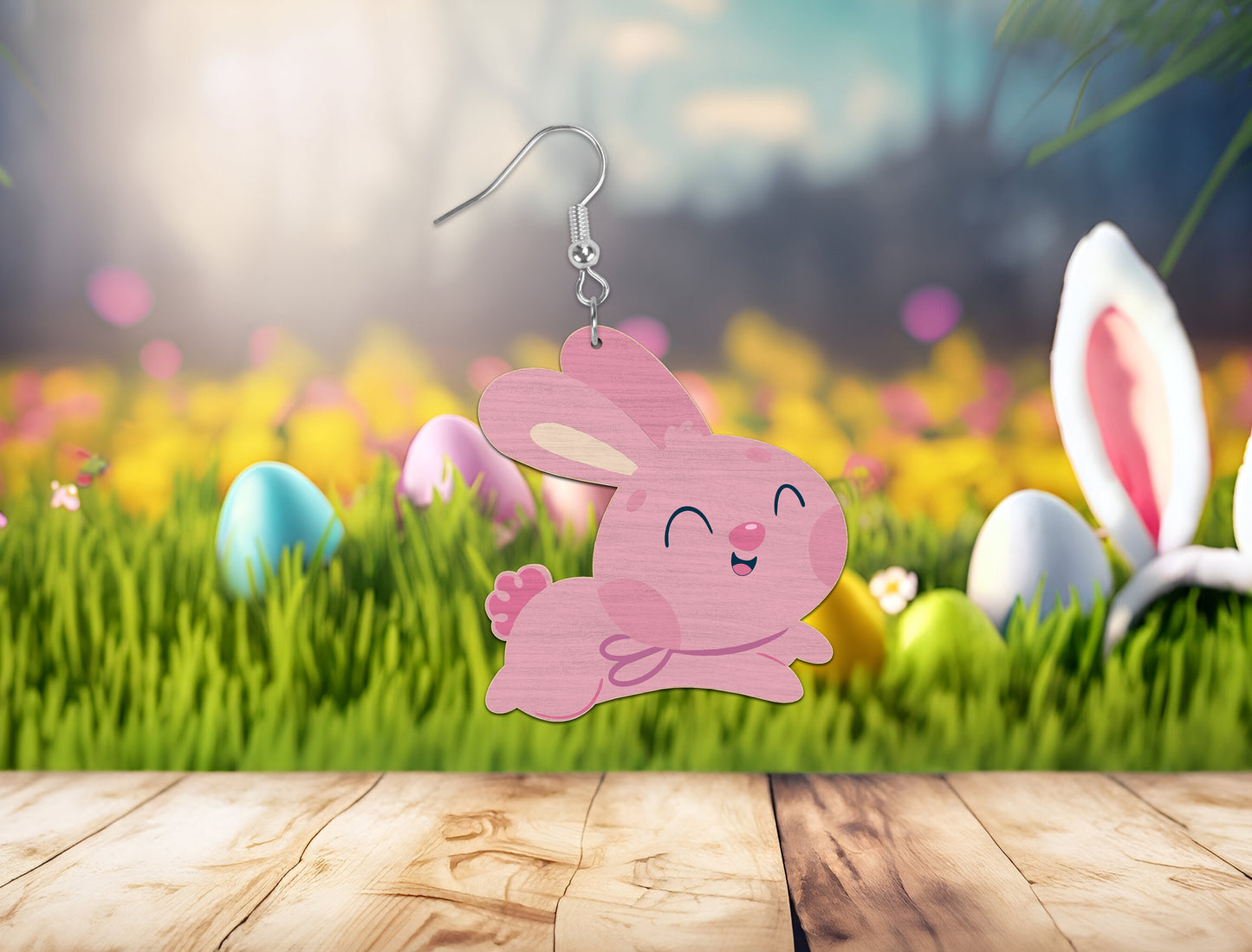 Easter Bunny Earrings SVG Rabbit Egg Jewelry for xTool and LightBurn