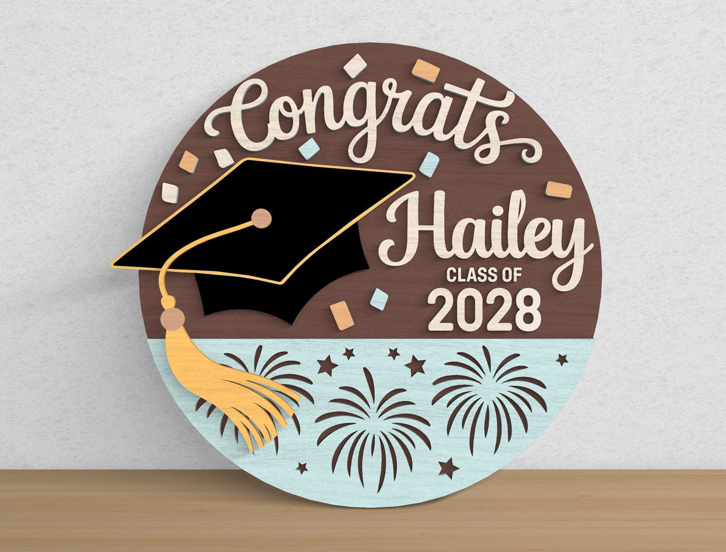 Personalized Graduation Door Decor SVG for Glowforge and LightBurn