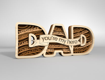 Mom and Dad Inspirational Words Sign SVG Bundle for LightBurn and xTool