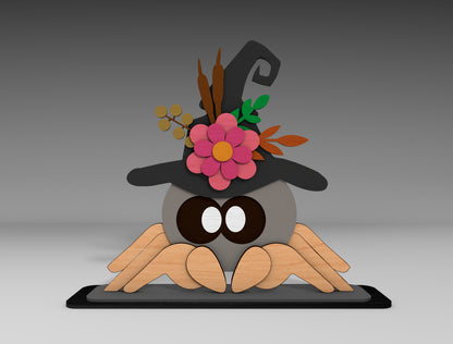 Halloween Cute Spider SVG Bundle for xTool LightBurn Glowforge 3 Designs