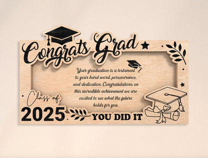 Congrats Grad Money Holder SVG Laser Cut File for xTool and LightBurn