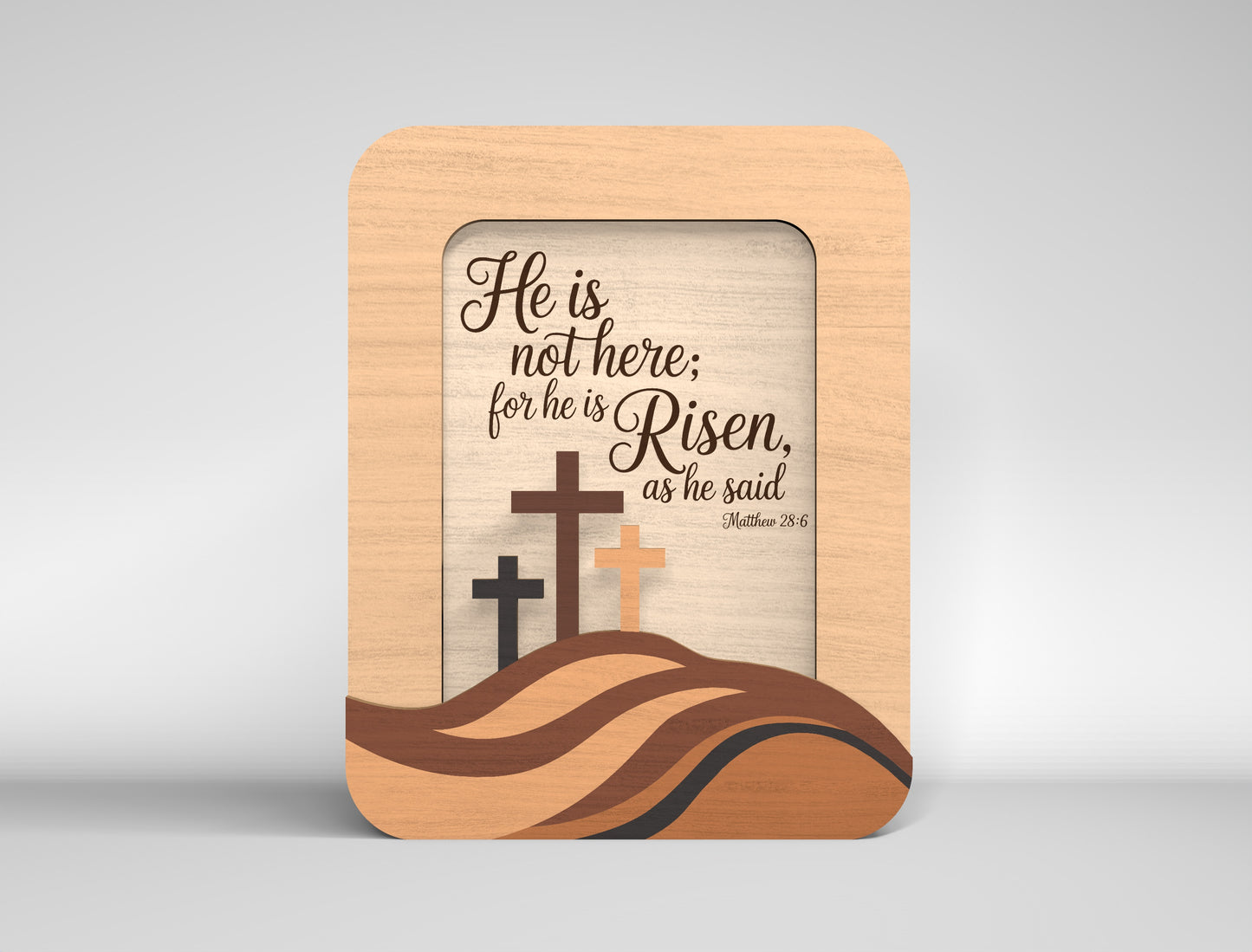 Bible Verse Cross Frames SVG 13 Layered Desk Decor for LightBurn and Glowforge
