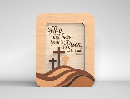 Bible Verse Cross Frames SVG 13 Layered Desk Decor for LightBurn and Glowforge