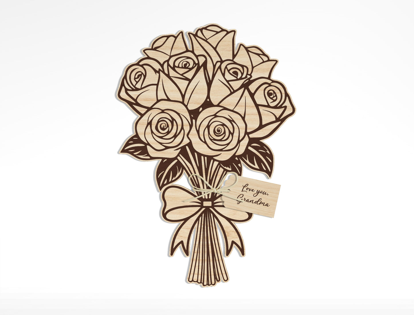 Floral Bouquet Engraving SVG Bundle Hand Drawn for Glowforge