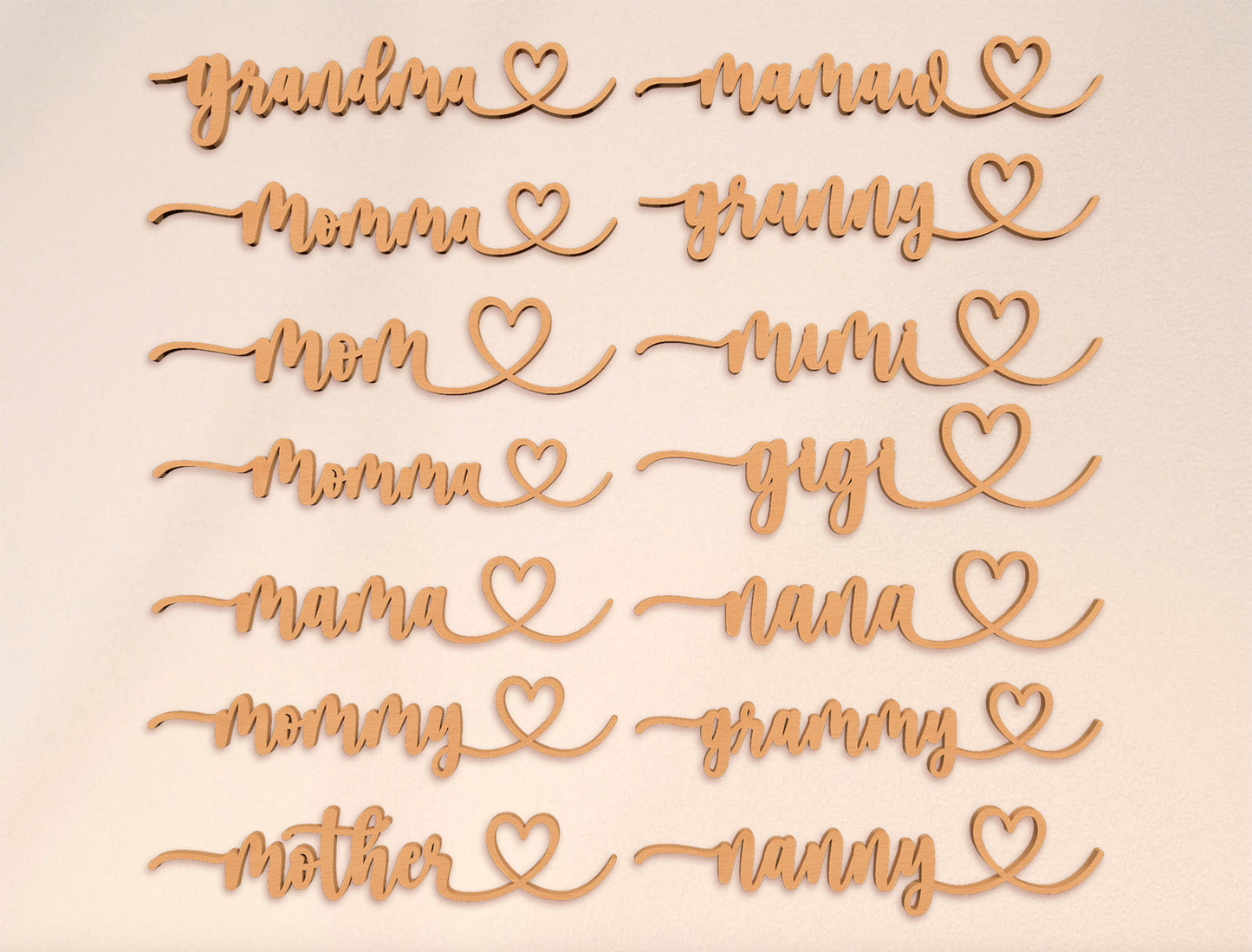 Personalized Grandma Bear Family Sign SVG for LightBurn and xTool