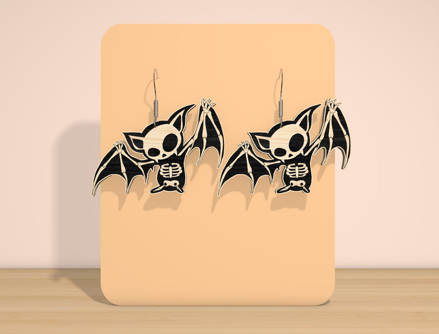 Halloween Skeleton Earrings SVG Bundle for Glowforge and xTool