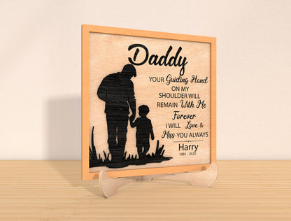 Daddy Memorial Quote SVG Laser Cut File for Glowforge and xTool