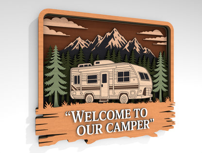Camping Multilayer SVG Bundle for Glowforge and xTool