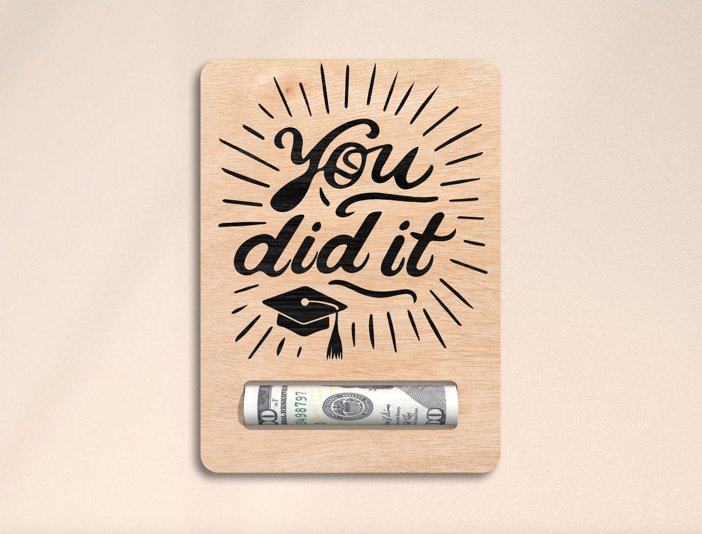 Graduation Money Holder SVG Bundle Laser Cut File for Glowforge Users