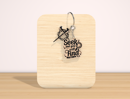 Christian Bible Verse Keychain SVG Inspirational Faith for Glowforge
