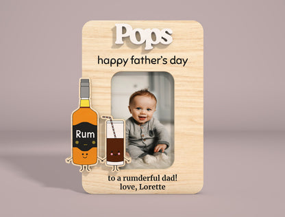 Dad Photo Frame Sign SVG Bundle Laser Cut File for Glowforge and xTool