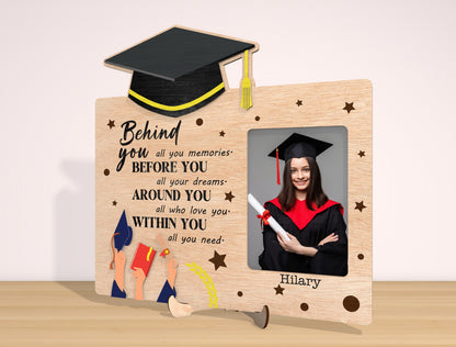 Graduation Photo Frame SVG Laser Cut File for LightBurn and Glowforge