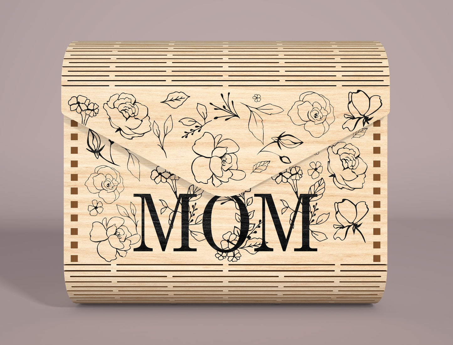 Mom Clutch Bag SVG Personalized Envelope Pouch for Glowforge