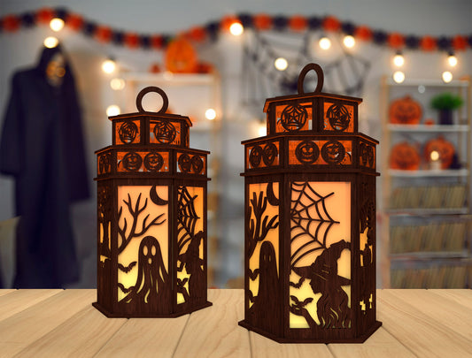 Halloween Lantern SVG for LightBurn Glowforge xTool