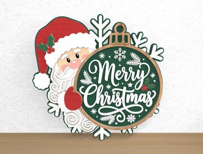 Christmas Rustic Door Hanger SVG Bundle Designs 5