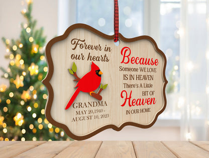 Cardinal Birdhouse Memorial Ornament SVG Laser Cut File for xTool