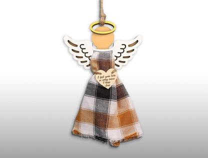 Personalized Angel Memorial Ornament SVG Bundle for Glowforge and xTool