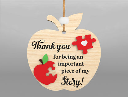Teacher Christmas Ornament Bundle SVG for LightBurn and Glowforge