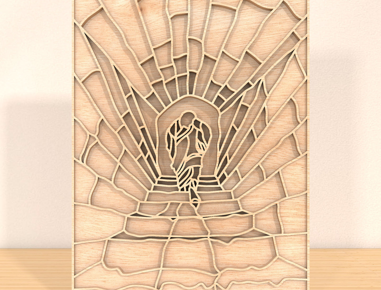 Multilayer Resurrection Path SVG 6 Layer Jesus Light for LightBurn