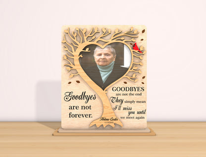 Memorial Tree Photo Sign SVG Laser Cut File for LightBurn