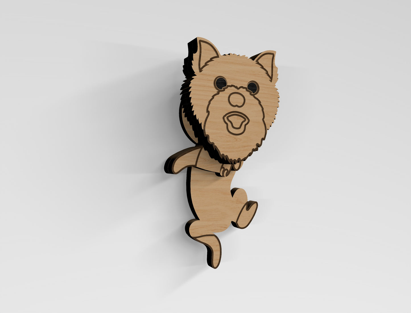 Rolling Dog Magnet SVG Bundle for Glowforge and LightBurn