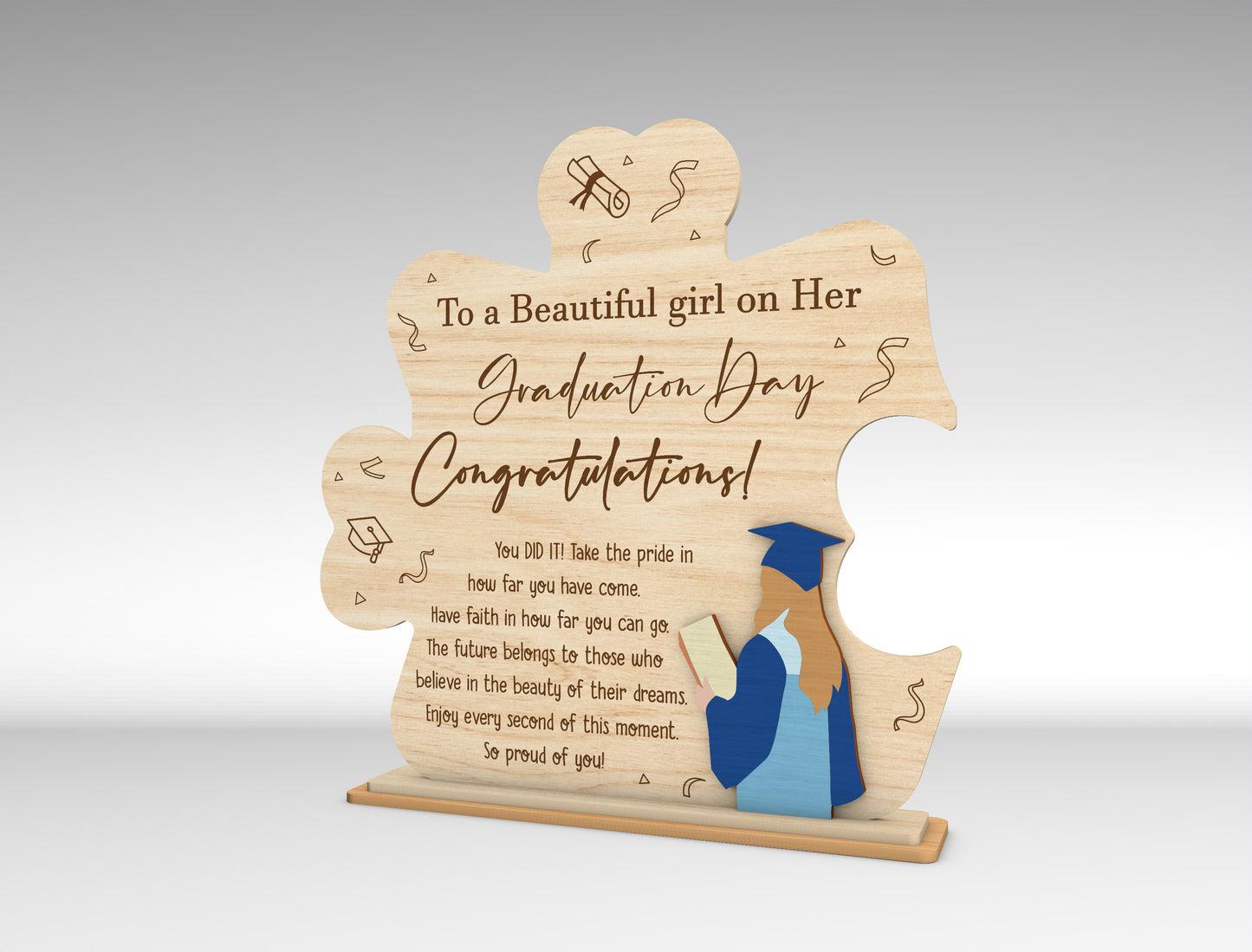 Graduation Quote Sign SVG Laser Cut File for Glowforge and LightBurn