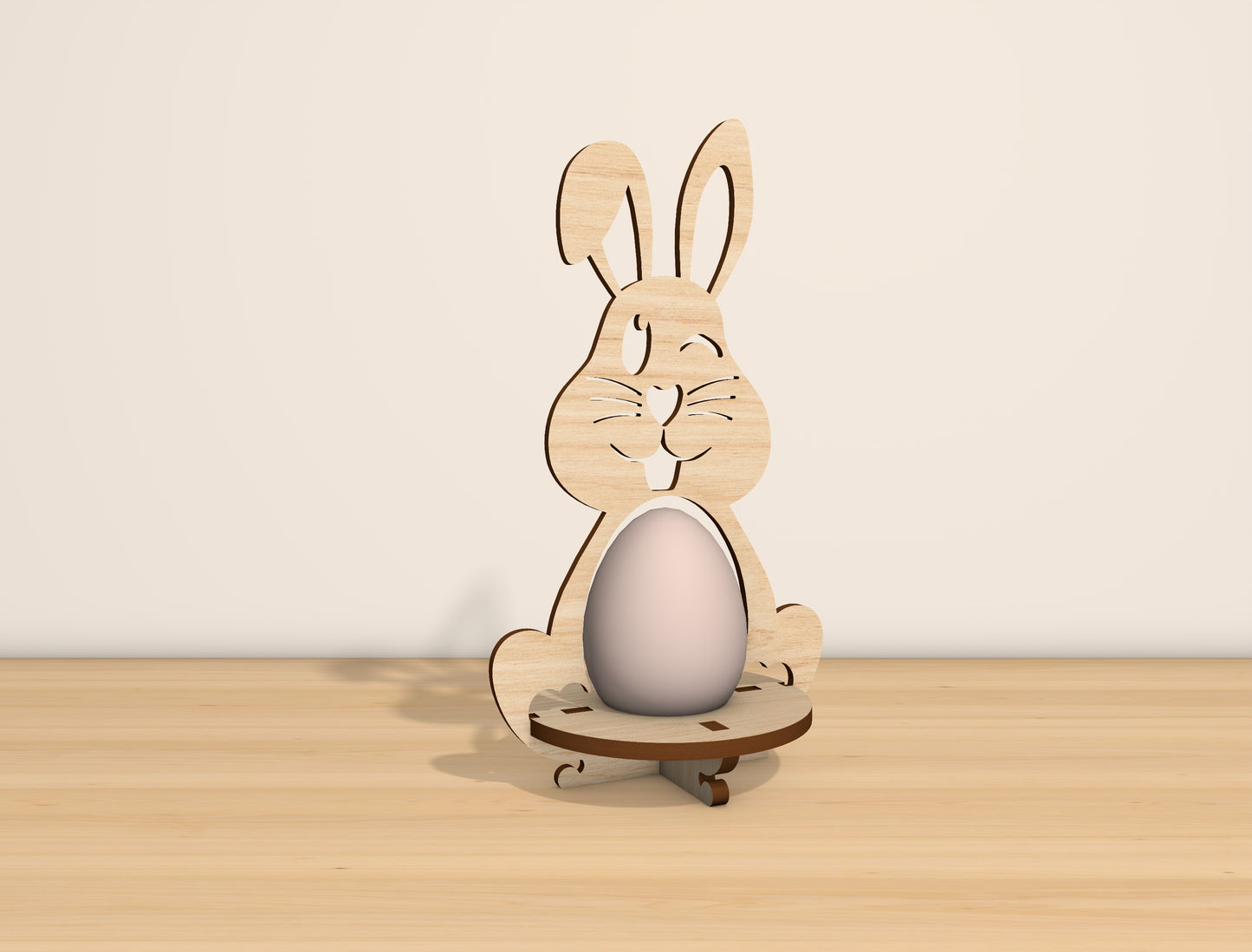 Easter Bunny Egg Holder Stand SVG Bundle 8 Designs for Glowforge and xTool