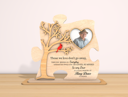 Memorial Puzzle Piece Sign SVG Laser Cut File for xTool
