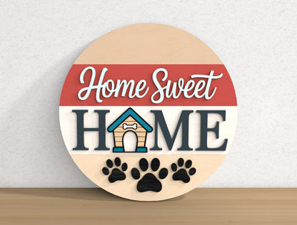 Dog Lover Welcome Door Sign SVG Bundle for xTool and Glowforge