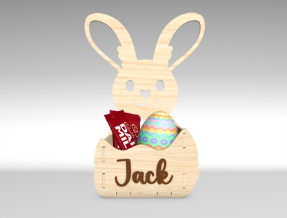 Bunny Basket Holder SVG Set Easter Candy 5 Designs for Glowforge and xTool