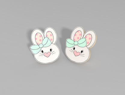 Easter Stud Earrings SVG Bundle Bunny Chick Flower Faith for Glowforge