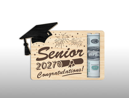 Graduation Money Holder SVG Bundle | Wooden Cash Gift Card Laser Cut File | Glowforge xTool LightBurn Ready