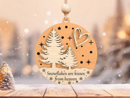 Winter Forest Memorial Ornament SVG Bundle for xTool and Glowforge