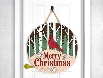 Christmas Door Hanger SVG Bundle 9 Gnome Santa Laser Cut Des 5