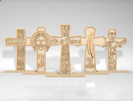 19 Easter Standing Decor Bundle | Laser Cut File | Ready to Cut | Glowforge, xTool, LightBurn, etc.