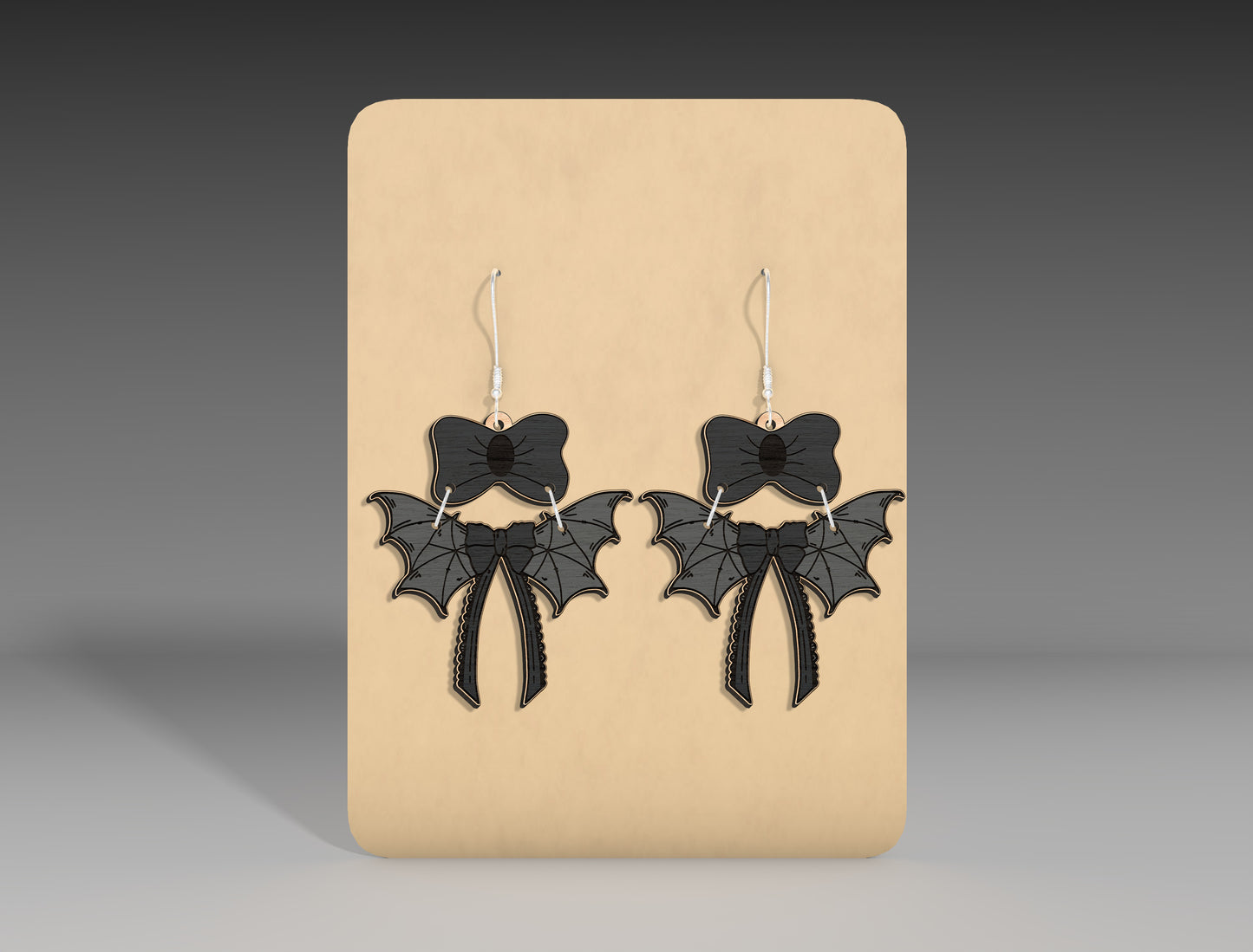 Halloween Ghost Bow Earrings SVG Bundle 11 Designs for xTool Glowforge LightBurn