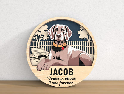 Dog Memorial Sign SVG Bundle for Glowforge, xTool, or LightBurn