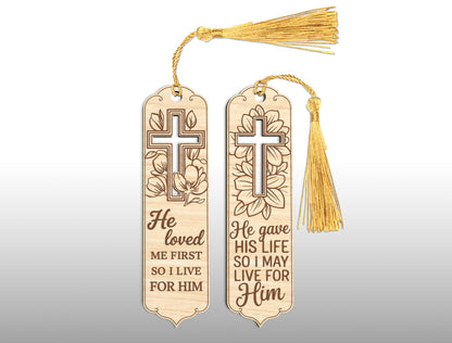 Bible Bookmark Cross SVG 26 Designs Laser Cut for LightBurn and Glowforge