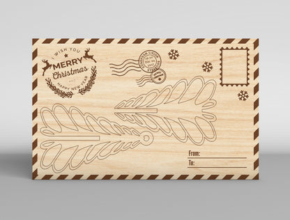 Christmas Gift Card Holder SVG Bundle 16 Laser Cut Designs
