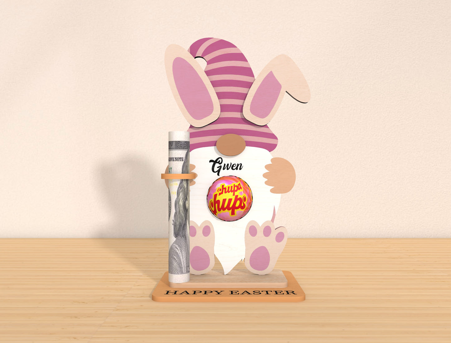 Personalized Bunny Money Holder SVG Bundle 5 Designs for Glowforge and xTool