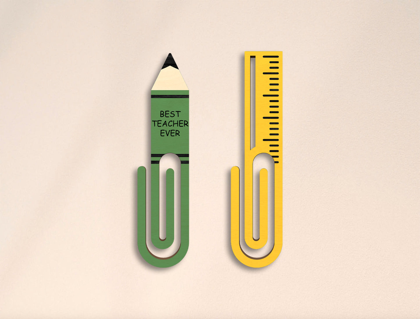 Teacher Paper Clip SVG Bundle Laser Cut File for xTool and Glowforge