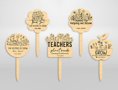 Teacher Gift Card Holder SVG Bundle Laser Cut File for LightBurn and Glowforge