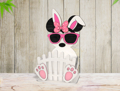 Easter Bunny Basket Sunglasses SVG Wooden Egg Holder for LightBurn and xTool
