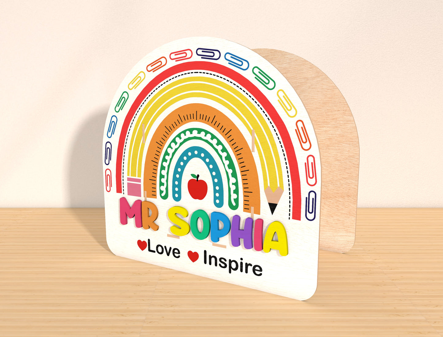 Personalized Teacher Pen Holder SVG Bundle Laser Cut File for Glowforge and xTool