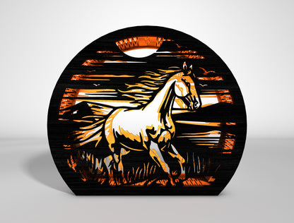 Wildlife Round Lantern SVG Bundle Laser Cut File for Glowforge and LightBurn