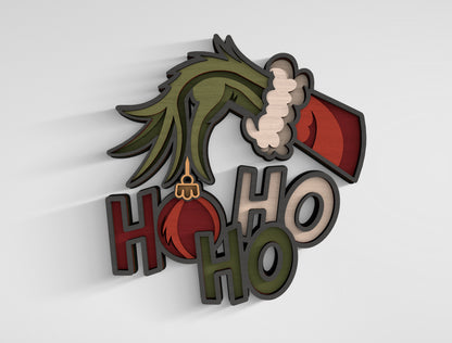 Christmas 3D Layered SVG Multilayer Holiday Laser Cut Designs